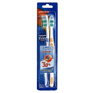 ORAL B SIKAT GIGI CLASSIC TWINPACK MEDIUM PCS 