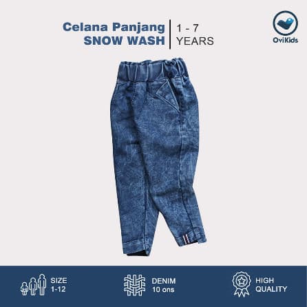 OVIKIDS - Celana Anak Panjang Snow Wash (1 - 7 Tahun)