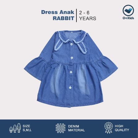 OVIKIDS - Dress Anak Rabbit (2 - 6 Tahun)