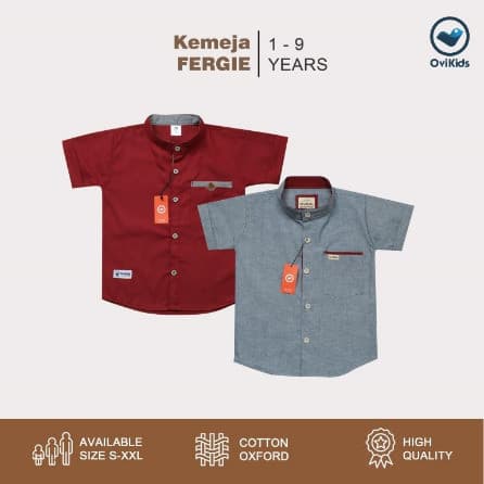 OVIKIDS - Kemeja Anak Fergie (1 - 8/9 Tahun)