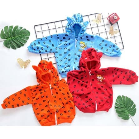 Owlet - Jaket Bayi Motif Baby Cat & Tiger