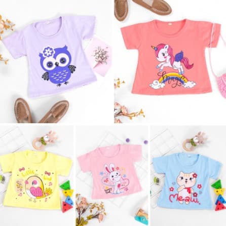 Owlet - Kaos Anak Perempuan 1 - 5 Tahun