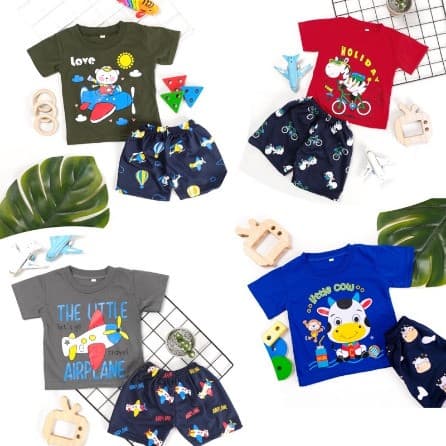 Owlet - Setelan Anak Laki - Laki Fullprint