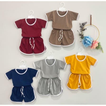 Owlet - Setelan Baju Playset Polos Anak Unisex Ver. 1