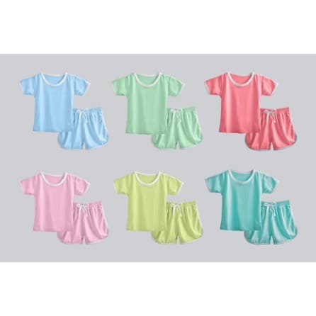 Owlet - Setelan Baju Playset Polos Anak Unisex