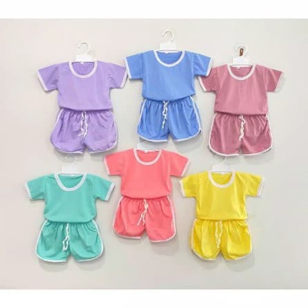 Owlet - Setelan Baju Playset Polos Anak Unisex Ver. 2 