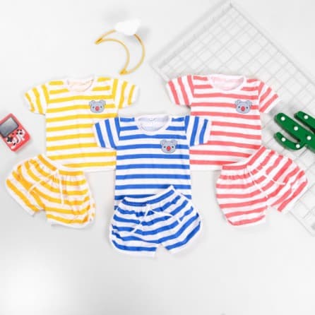 Owlet - Setelan Playset Anak Motif Stripes Unisex