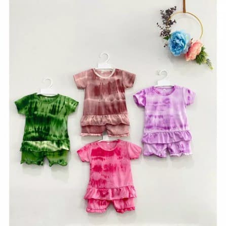 Owlet - Setelan Ruffle Tie Dye