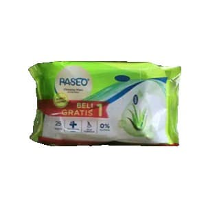 PASEO WET TISSUE BELI 1 GRATIS 1  PCK 2x25's