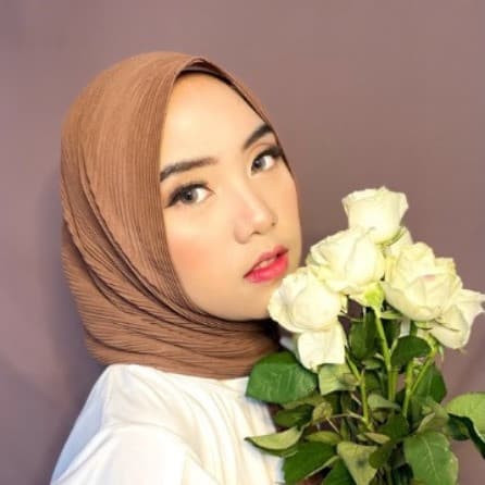 Pashmina Plisket Ceruti Babydoll Tidak Full