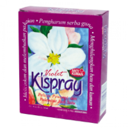 Pelicin Pakaian Kispray Violet 1 Box 4X21mL