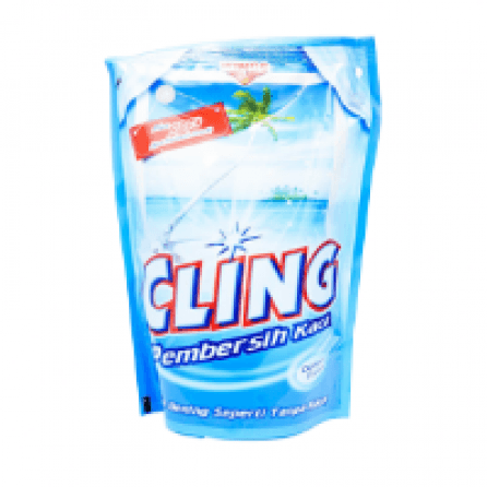 Pembersih Kaca Cling Refill Biru Pch 425mL