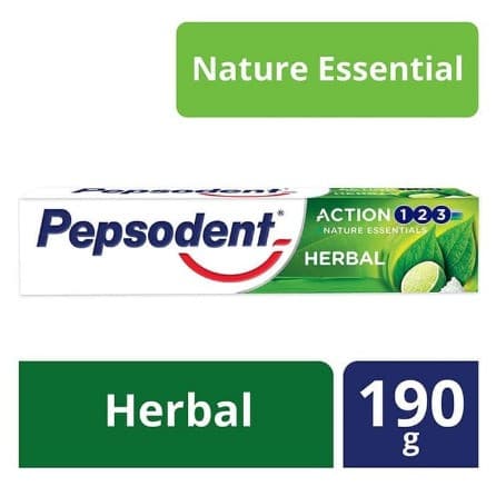 PEPSODENT ACTION123 HERBAL 190g