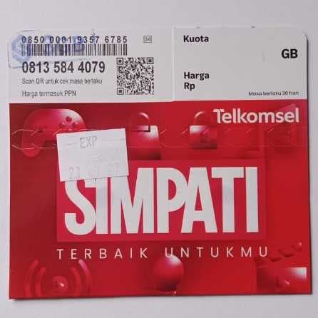 Perdana Telkomsel 3GB exp Maret 2027