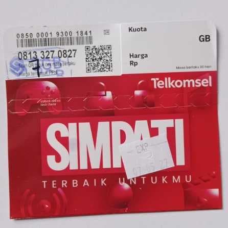 Perdana Telkomsel 7GB exp Mei 2027