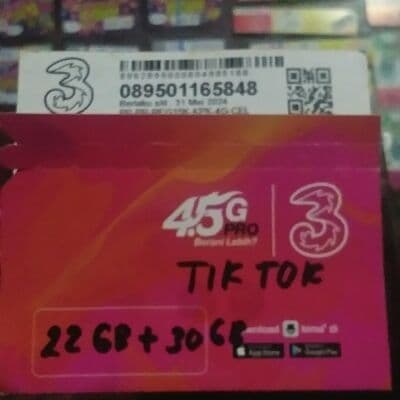 Perdana three 52gb 30hari