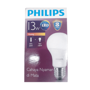 PHILIPS LAMPU LED COOL DAYLIGHT E27  PCS 13/12WATT