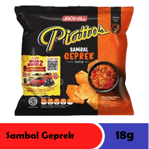 PIATTOS SNACK KENTANG SAMBAL GEPREK PCK 15/13g