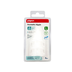 PIGEON PERISTALTIC NIPPLE 3'S SLIM NECK PCK LARGE