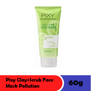 PIXY CLAY+SCRUB FACE MASK POLLUTION OFF TUB 60g