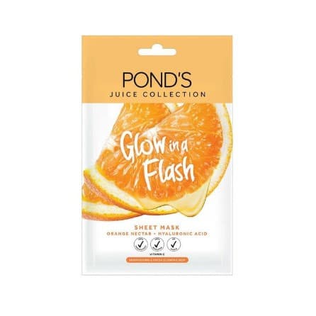 Ponds Sheet Mask Glow In Flash Orange Nectar 20g