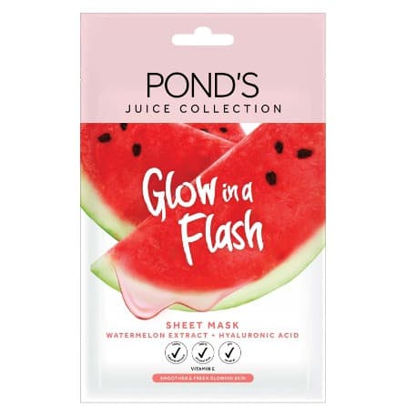 Ponds Sheet Mask Glow In Flash Watermelon 20g