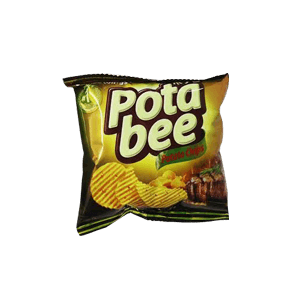 POTABEE SNACK POTATO CHIPS BBQ PCK 15g
