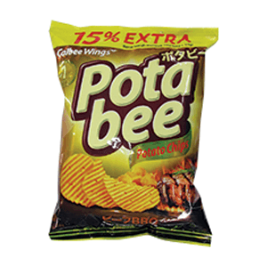 POTABEE SNACK POTATO CHIPS BBQ PCK 68g