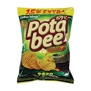 POTABEE SNACK POTATO CHIPS SEAWEED PCK 68g