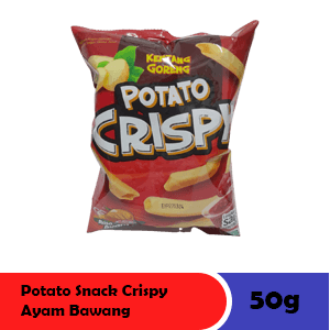 POTATO SNACK CRISPY AYAM BAWANG PCK 50g