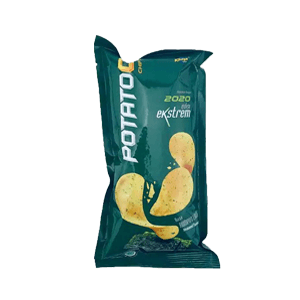 POTATOQ SNACK POTATO CHIPS RUMPUT LAUT PCK 28g