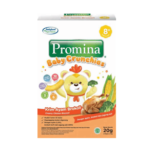 PROMINA BABY CRUNCHIES CHIKEN BROCCOLI BOX 20g