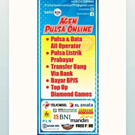 Pulsa Online & Service Hp, laptop