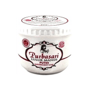 PURBASARI LULUR MANDI+PEMUTIH  POT 235/200g
