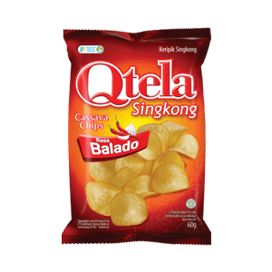 QTELA KERIPIK SINGKONG BALADO PCK 60g
