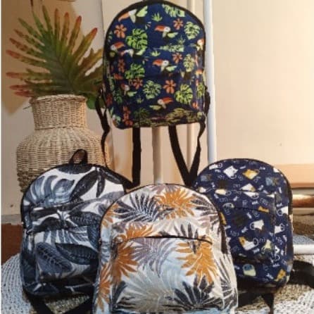 Ransel RN12 Kanvas Motif