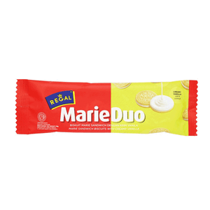 REGAL BISKUIT SANDWICH MARIE DUO VANILLA PCK 20g