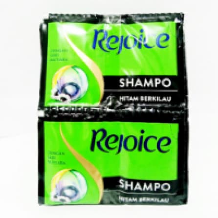 Rejoice Shampoo Hitam Berkilau 12 Sch 10ml