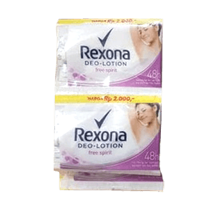 REXONA DEO LOTION WOMEN FREE SPIRIT PCS 9g