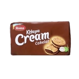 ROMA BISCUIT KELAPA CREAM COKELAT PCK 189g
