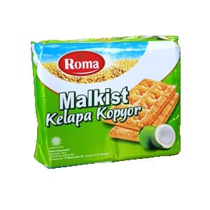 ROMA CRACKERS MALKIST KELAPA KOPYOR PCK 226/200g