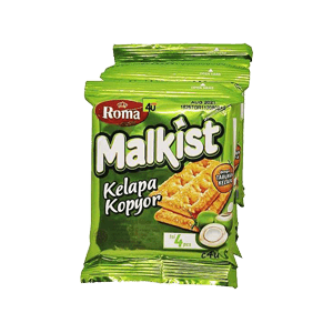 ROMA CRACKERS MALKIST KELAPA KOPYOR PCK 25g