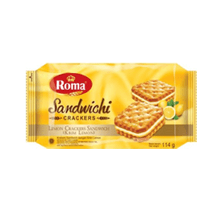 ROMA SANDWICHI CRACKERS LEMON PCK 114/120g