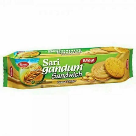 ROMA SARI GANDUM SANDWIC PEANUT 115G