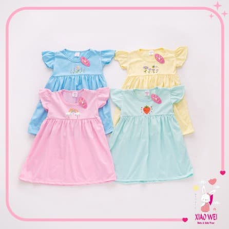 Ruffle Dress Anak Perempuan 0 - 4 Tahun