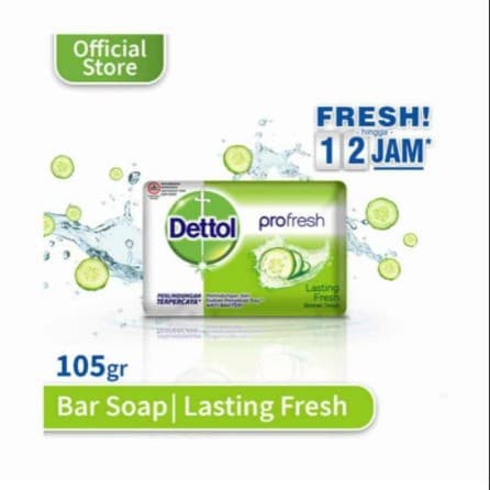 SABUN DETTOL PROFESH LASTING FRESH 105G