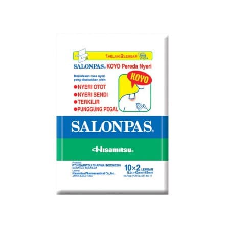 Salonpas Koyo Pereda Nyeri Isi 20 Sch 2 Lembar