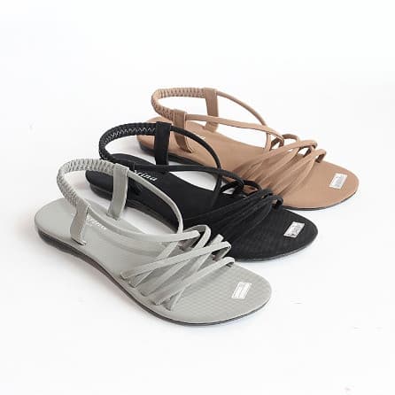 Sandal Flat Wanita Teplek Tali Gladiator