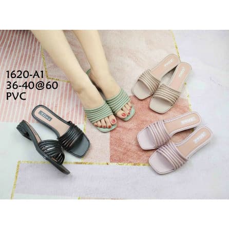 Sandal Heels Tali Jelly Wanita Import Alina