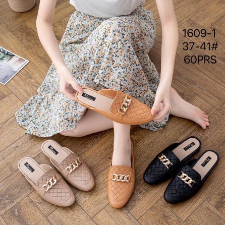 Sandal Jelly Slop Rantai Mules MANDA